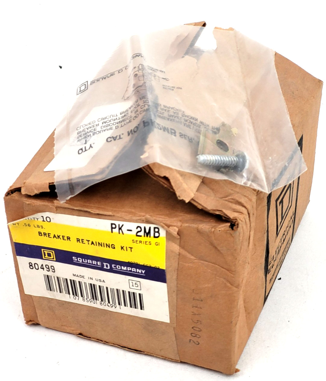 Lot of 10 – PK2MB Square D G1 Ser. Breaker Retaining Kit – Next Day Option – New