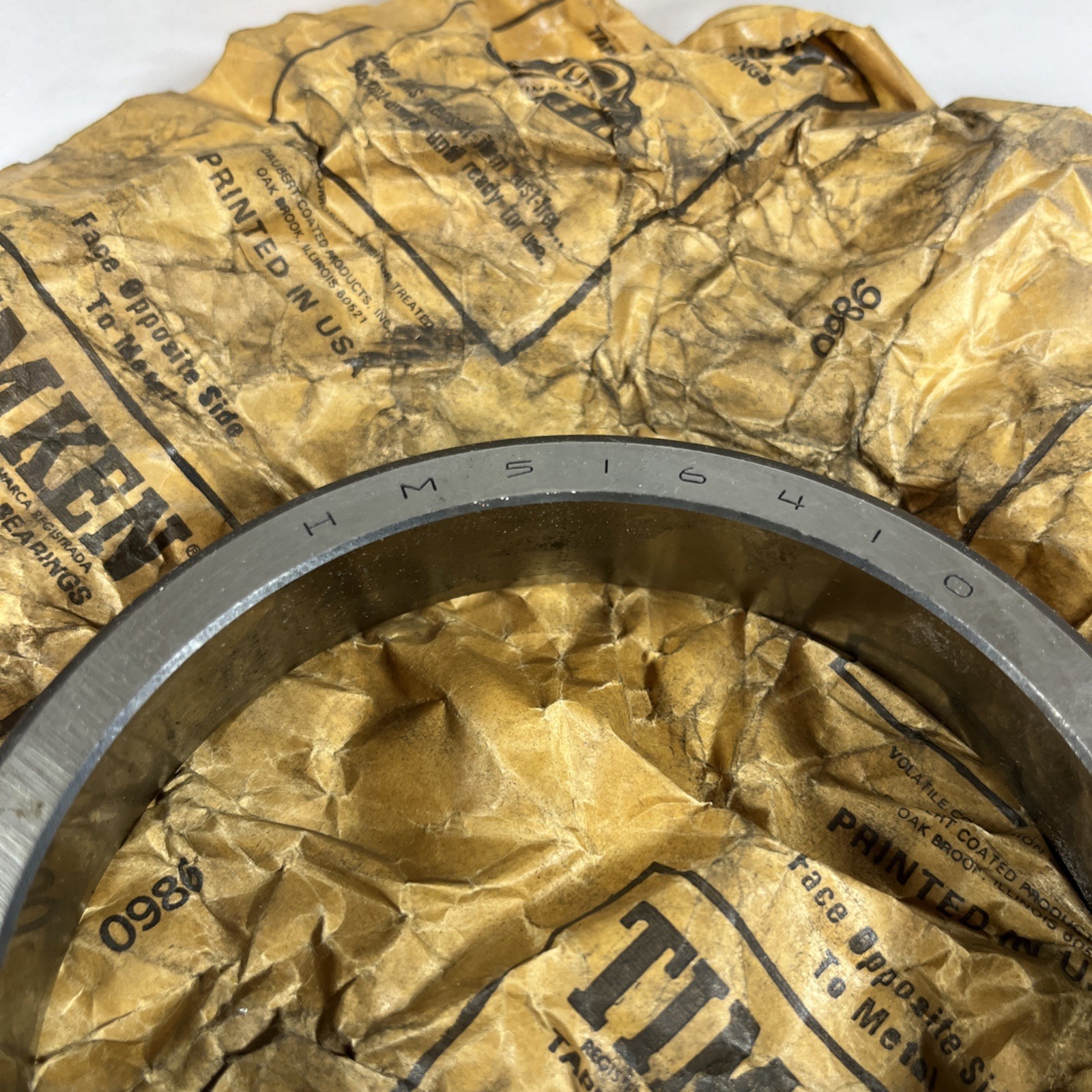 OEM TIMKEN PN HM516410 Tapered Roller Bearing Cup Outer 5.2500″ OD 1.2813″ Width