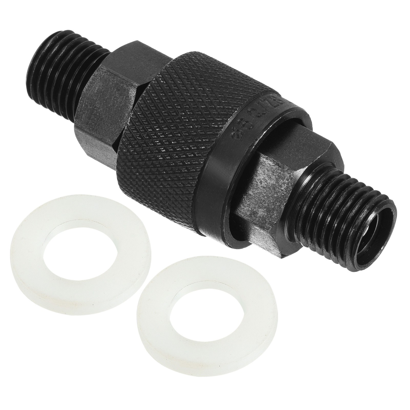 1 Set Hydraulic Quick Connect Coupler Carbon Steel M14x1.5mm Male Thread Black