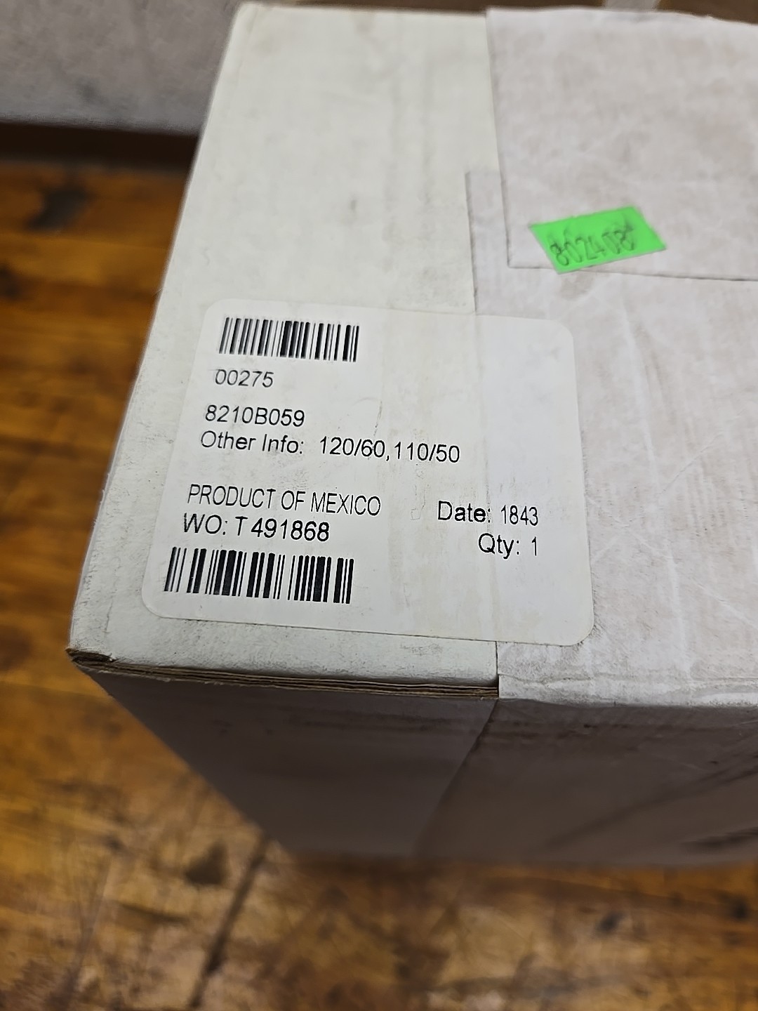 New ASCO 8210B059 120v AC 1-1/2” Brass General Service Solenoid Valve