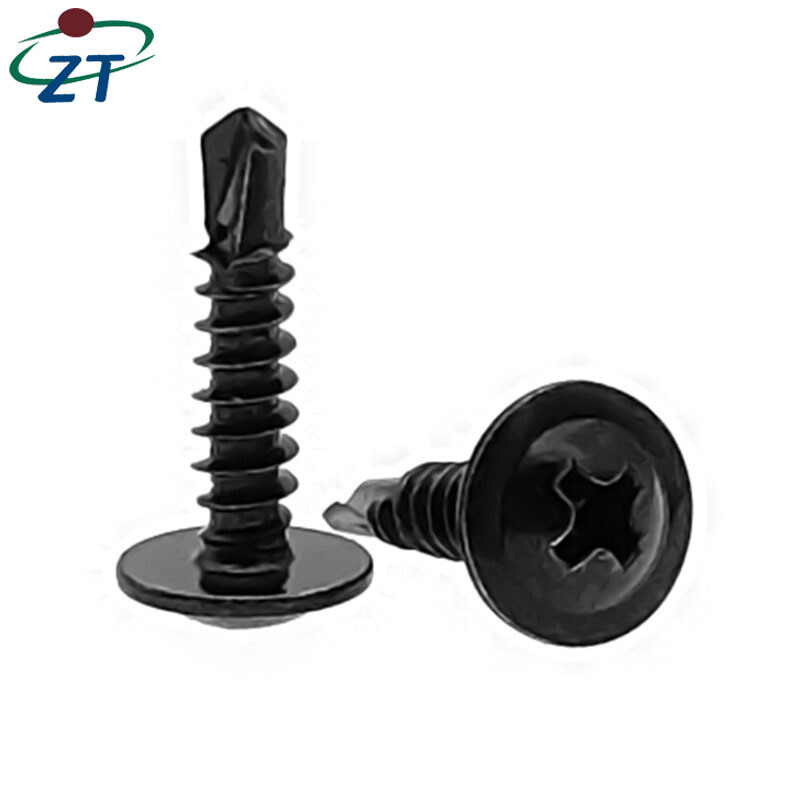 US 50-1000 pcs Black Phosphate ZT Wafer Head Self Tapping/Drilling Screws 3/4”