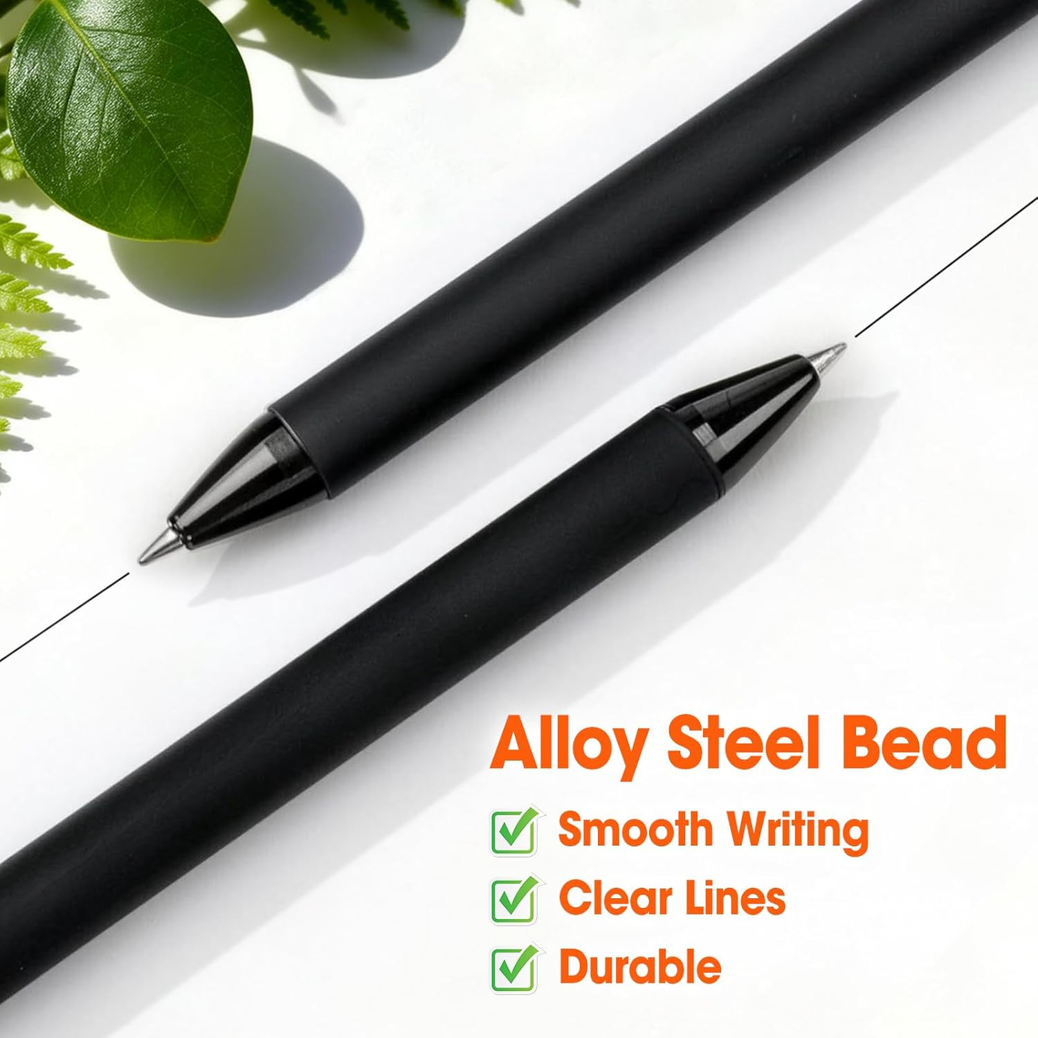 100 Pack Ballpoint Pens Bulk, Retractable Black Pens Ballpoint Medium Point 1Mm