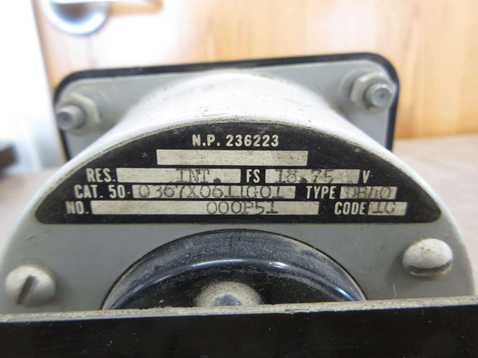 GE DC Voltmeter 50-0367X0611G01 Range: 0-1000V Used