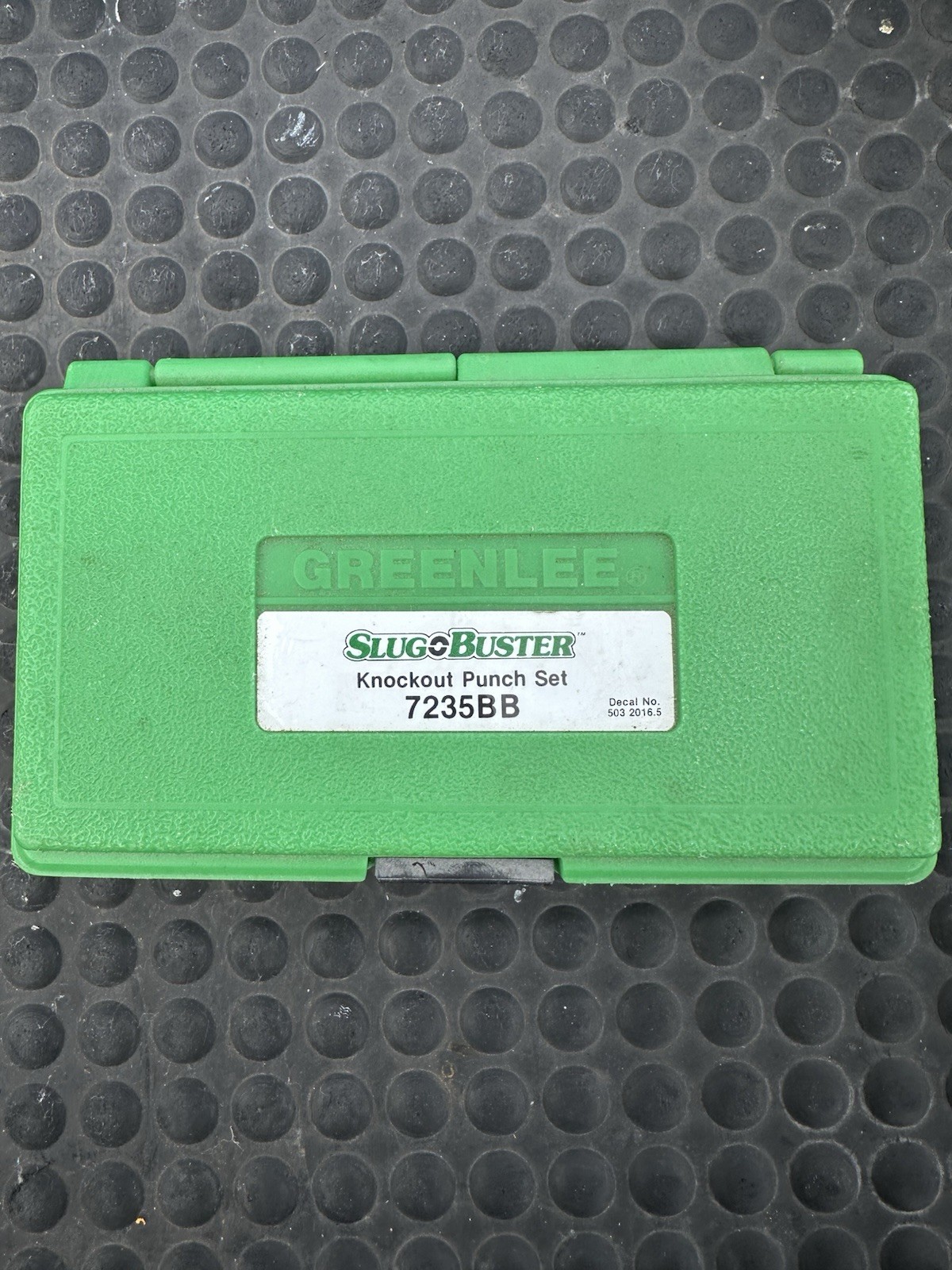 Greenlee 7235BB Slug Buster Knockout Conduit Punch Set 1/2 to 1-1/4″ CLEAN