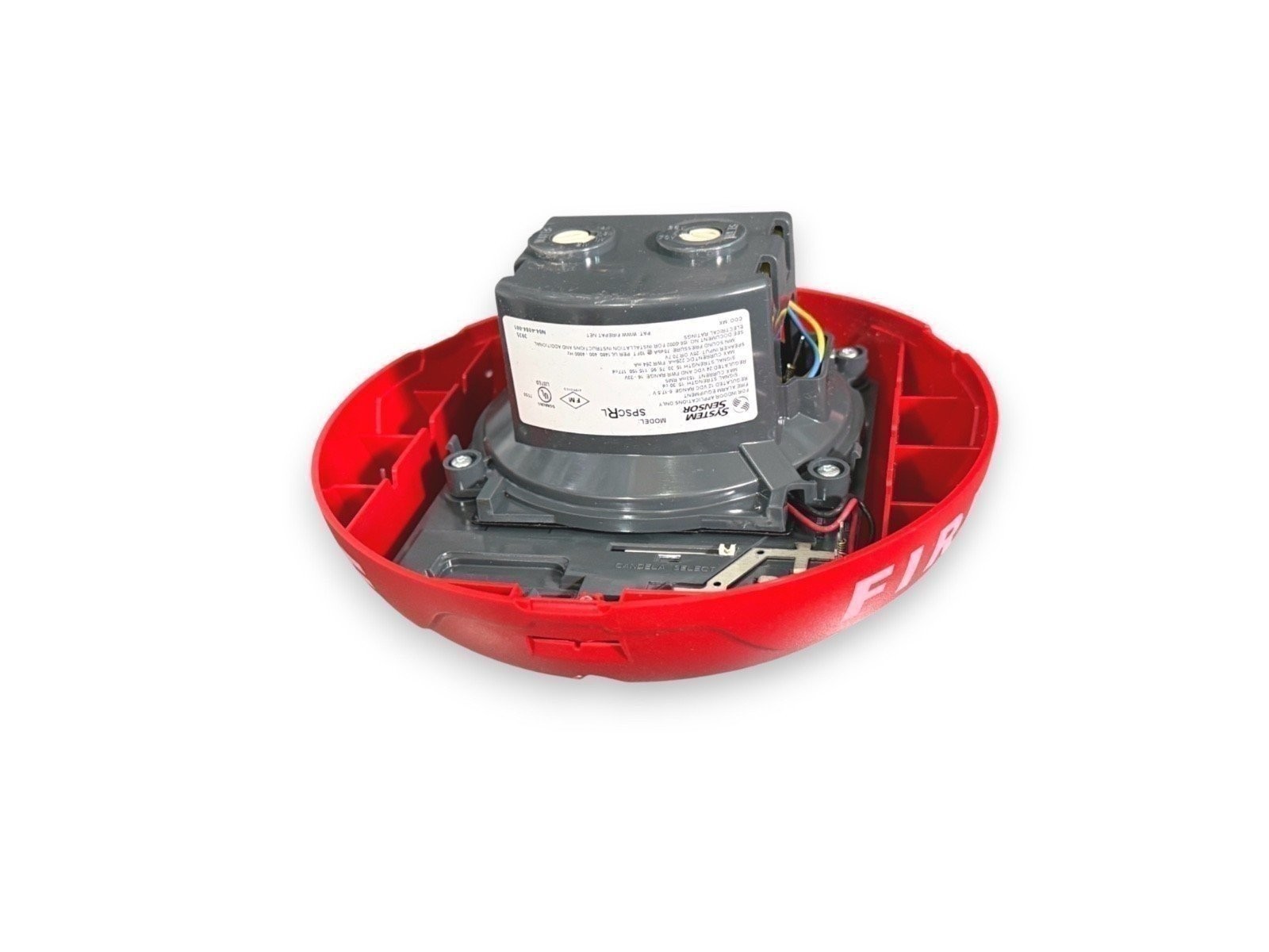 System Sensor SPSCRL Fire Alarm Speaker Strobe Ceiling Red (NEW)