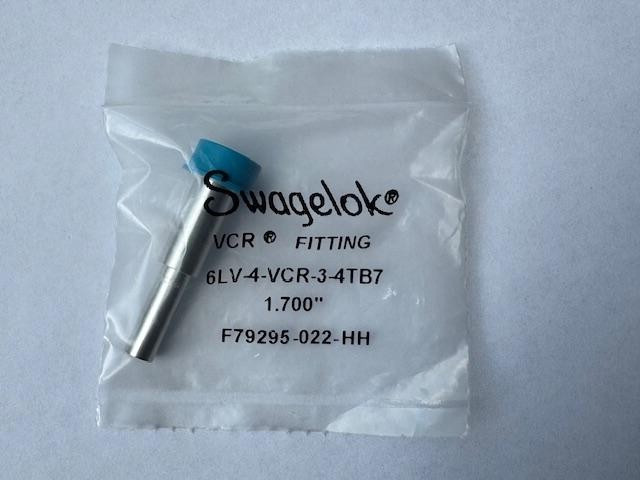 Swagelok Weld Gland, 1/4 in VCR x 1/4 x 0.035 in. TBW, 0.75 in 6LV-4-VCR-3-4TB7
