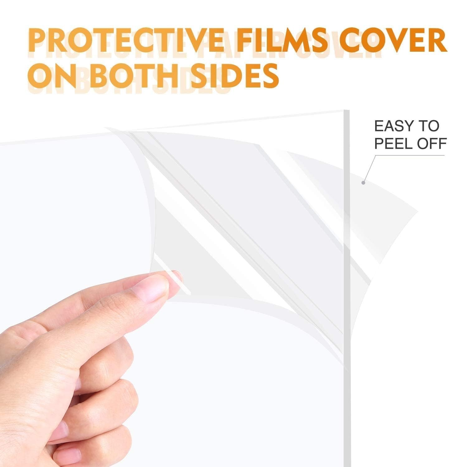 Acrylic Plexiglass Sheets 8.5×11″ – 6 Pack, 0.043″ Thick for Custom Projects