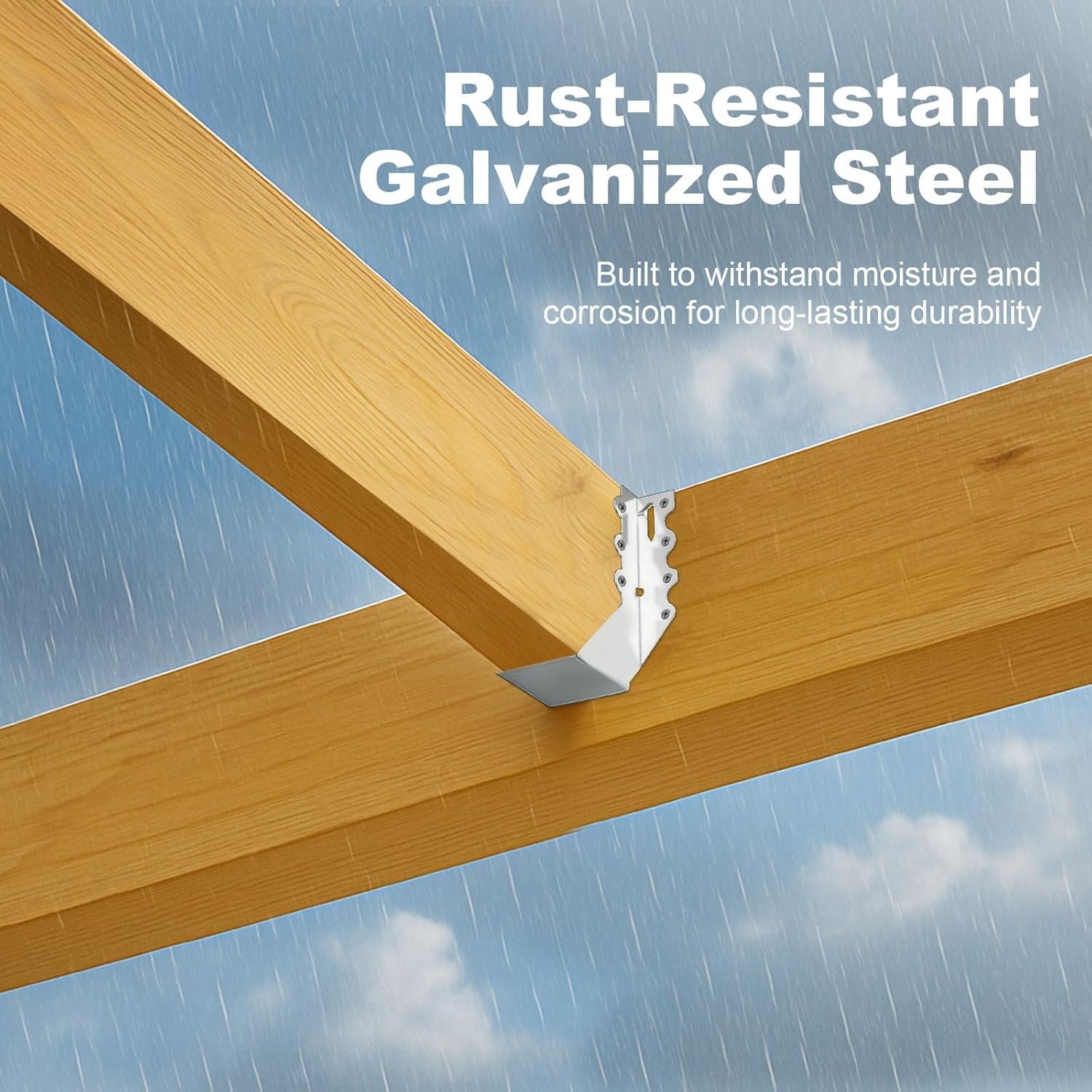 50PCS 2×6 Joist Hangers Heavy Duty Galvanized Face Mount Brackets