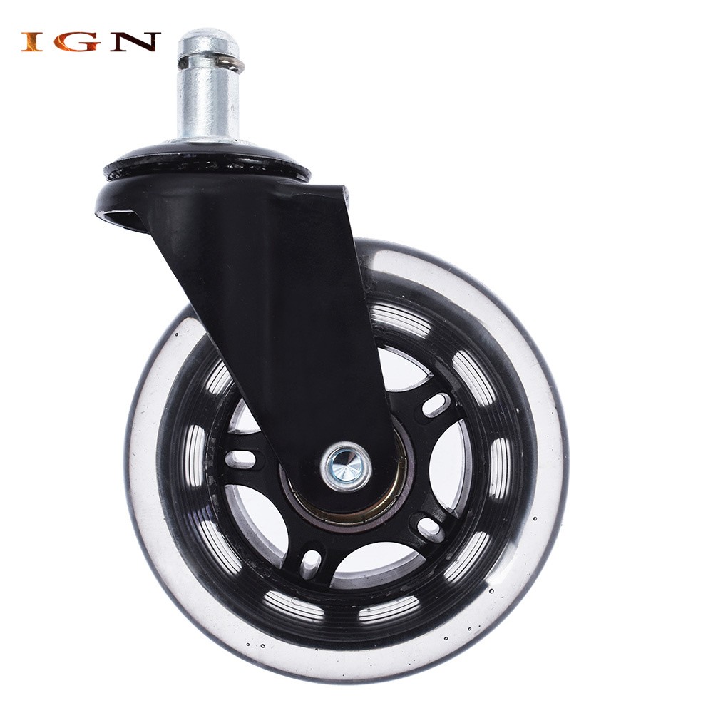 5 Pack 3 Inch Office Chair Caster Swivel Wheels Replacement Heavy Duty Low-Noise