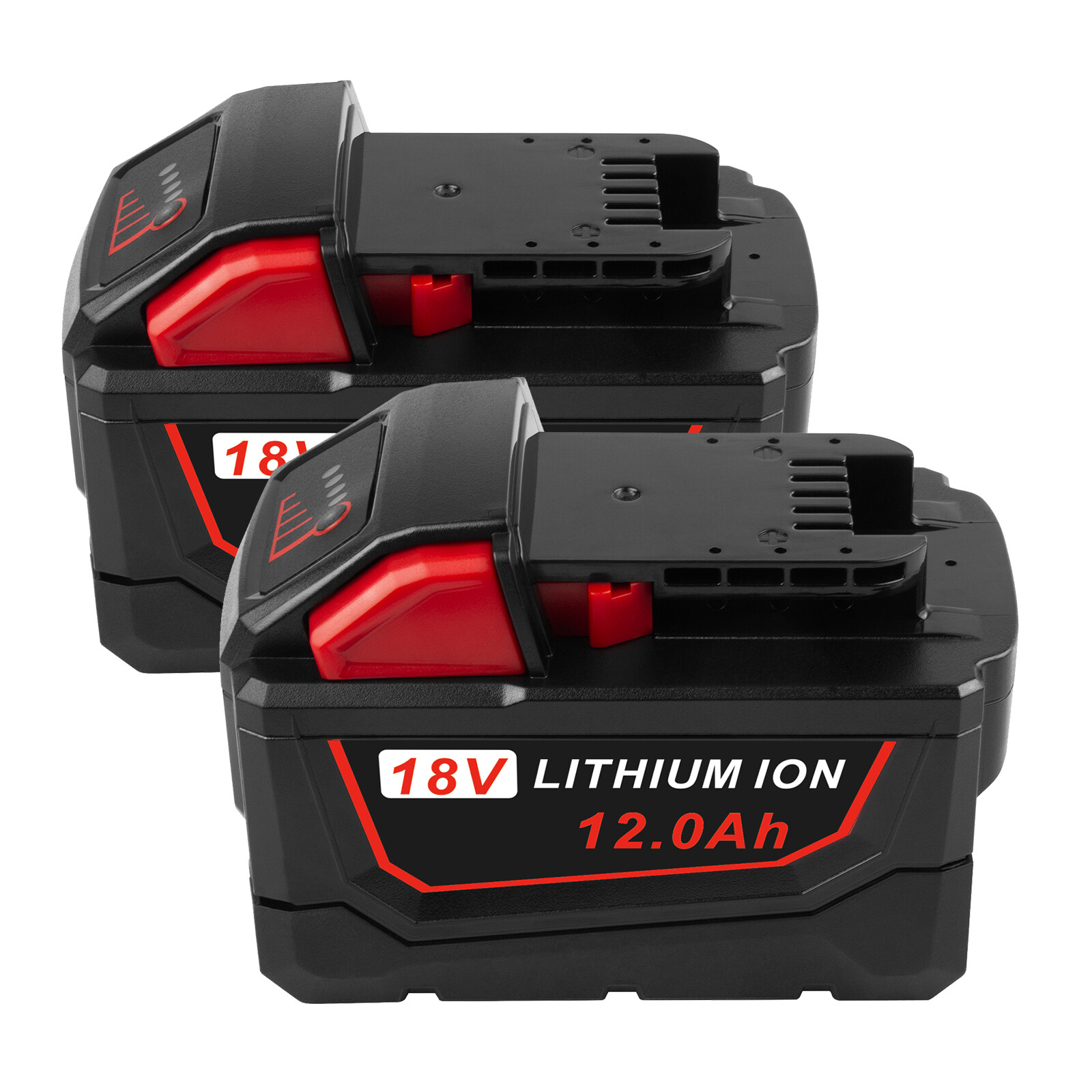 2PCS For Milwaukee 18V for M18 Li-ion XC 12.0Ah Battery 48-11-1860 48-11-1850 US