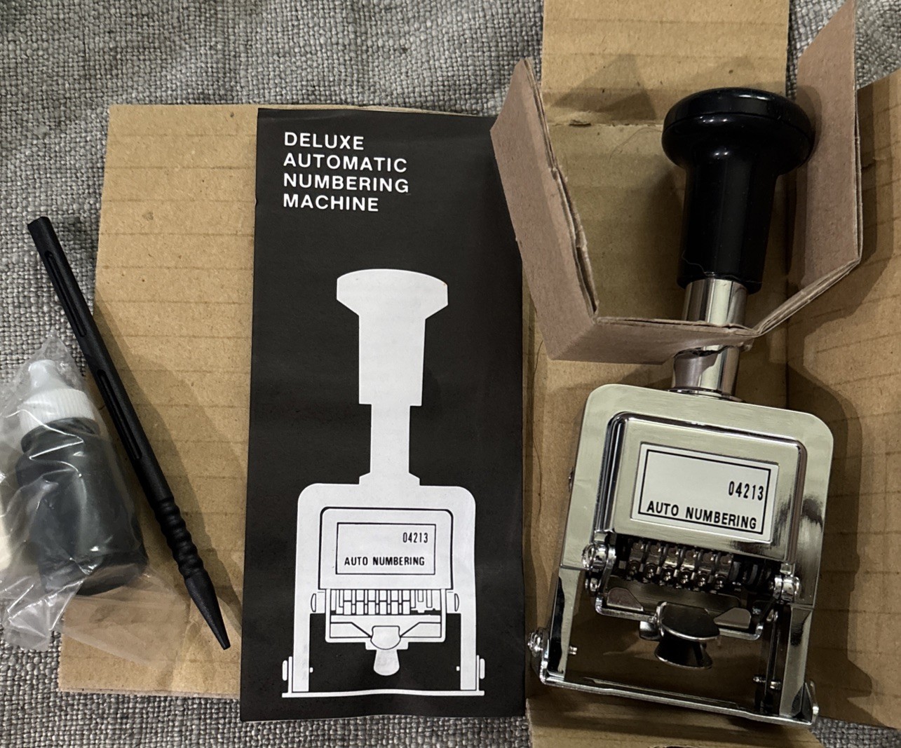 Rogers – Automatic Numbering Machine – 04213 – Self Inking – 6 Wheel