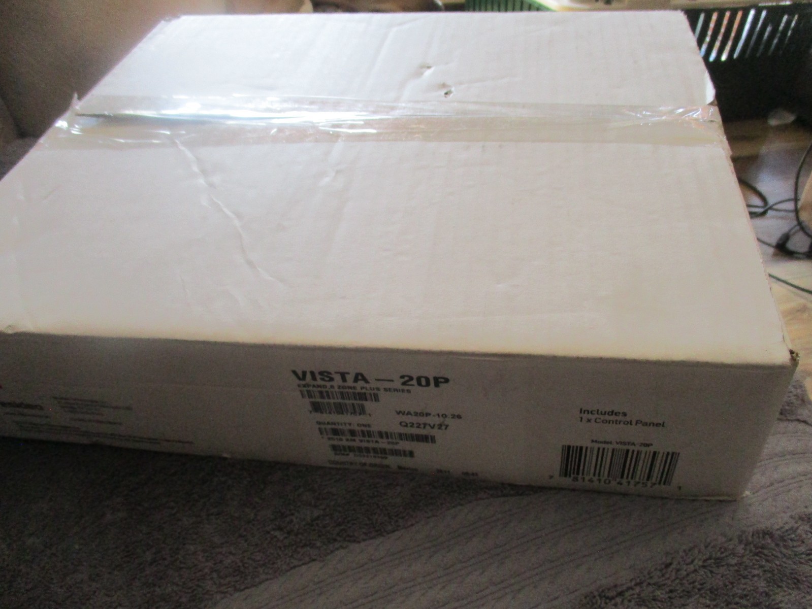 Honeywell VISTA-20P Alarm Control Panel, Programming Guide & Backup Battery