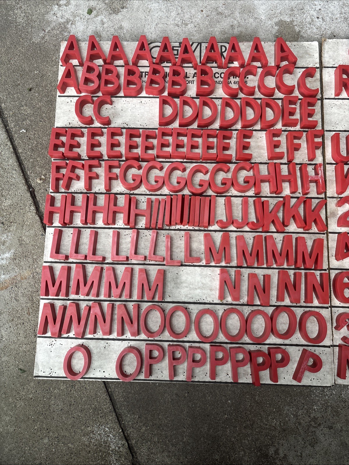Push Pin Letter And Number Set