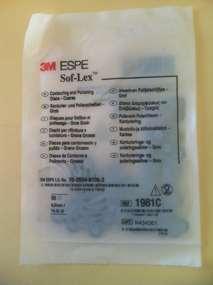 3M Sof-Lex soflex Discs Pack of 85 Black Series 1981C Coarse 3/8″ 9.5mm Dental