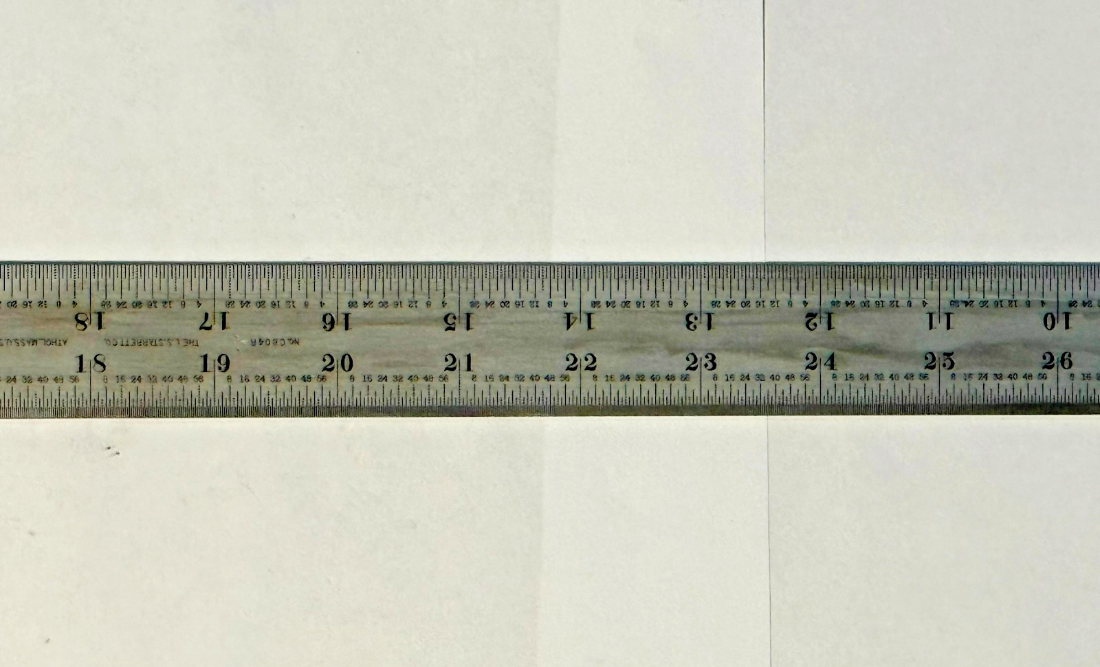 Starrett 36″ Steel Rule No. C604R Machinist Ruler 4R Graduation Tempered USA