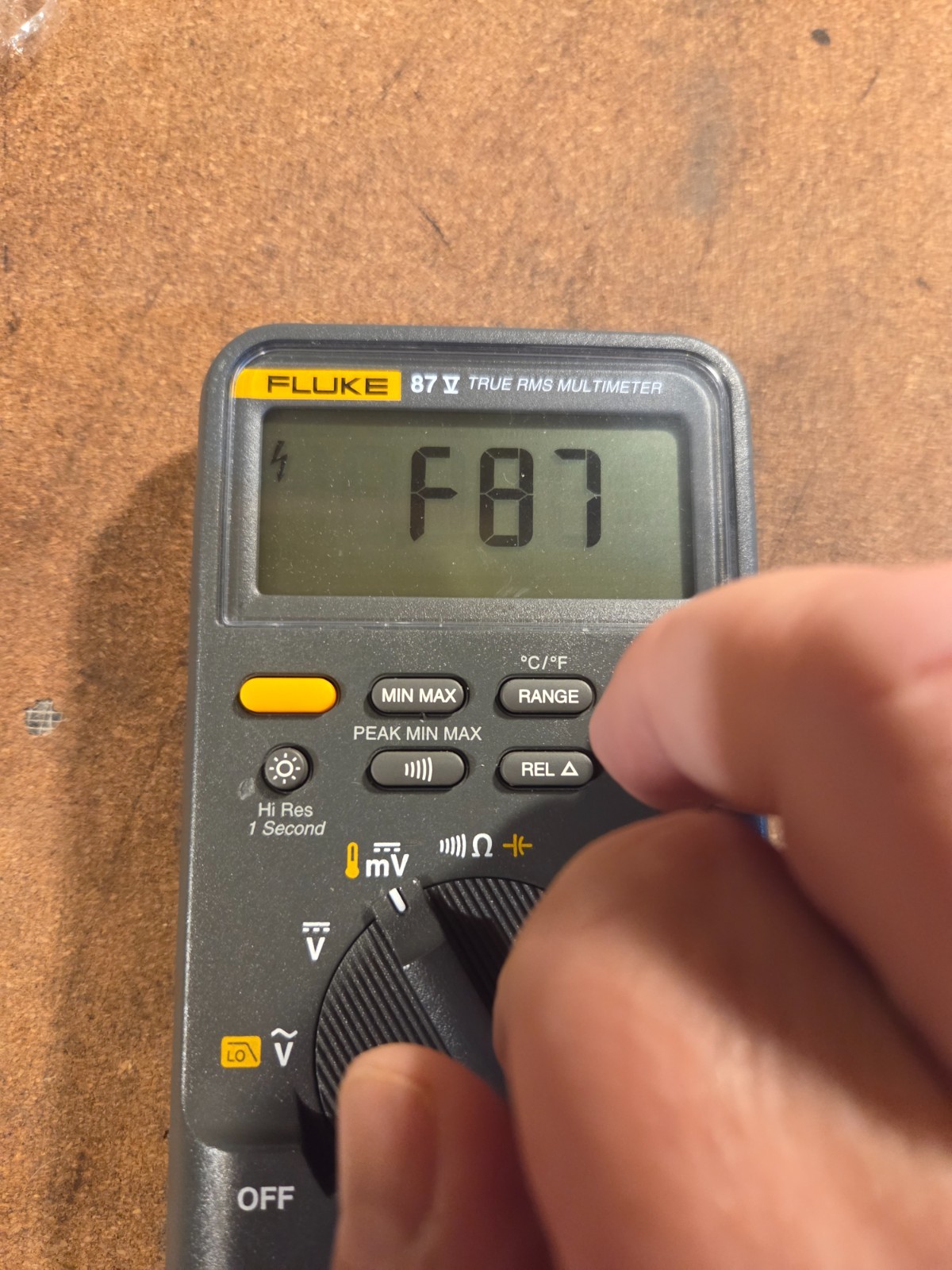 FLUKE MODEL 87 V TRUE RMS MULTIMETER v3.03 Firmware (Pre-Recall)