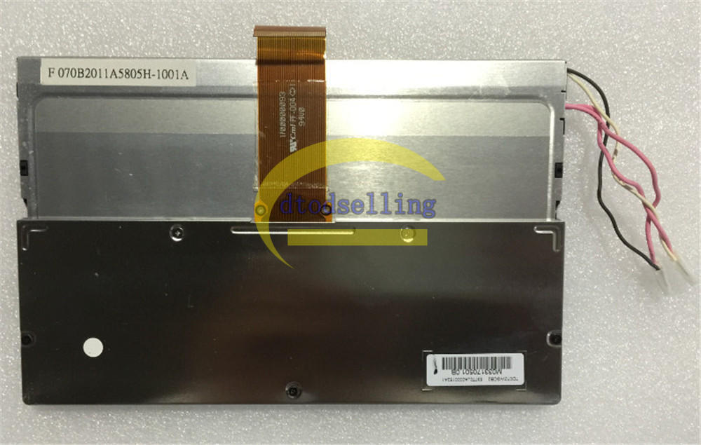 7″ 854(RGB)×480 Resolution LCD screen panel 40 pins Toppoly TD070WGCB2