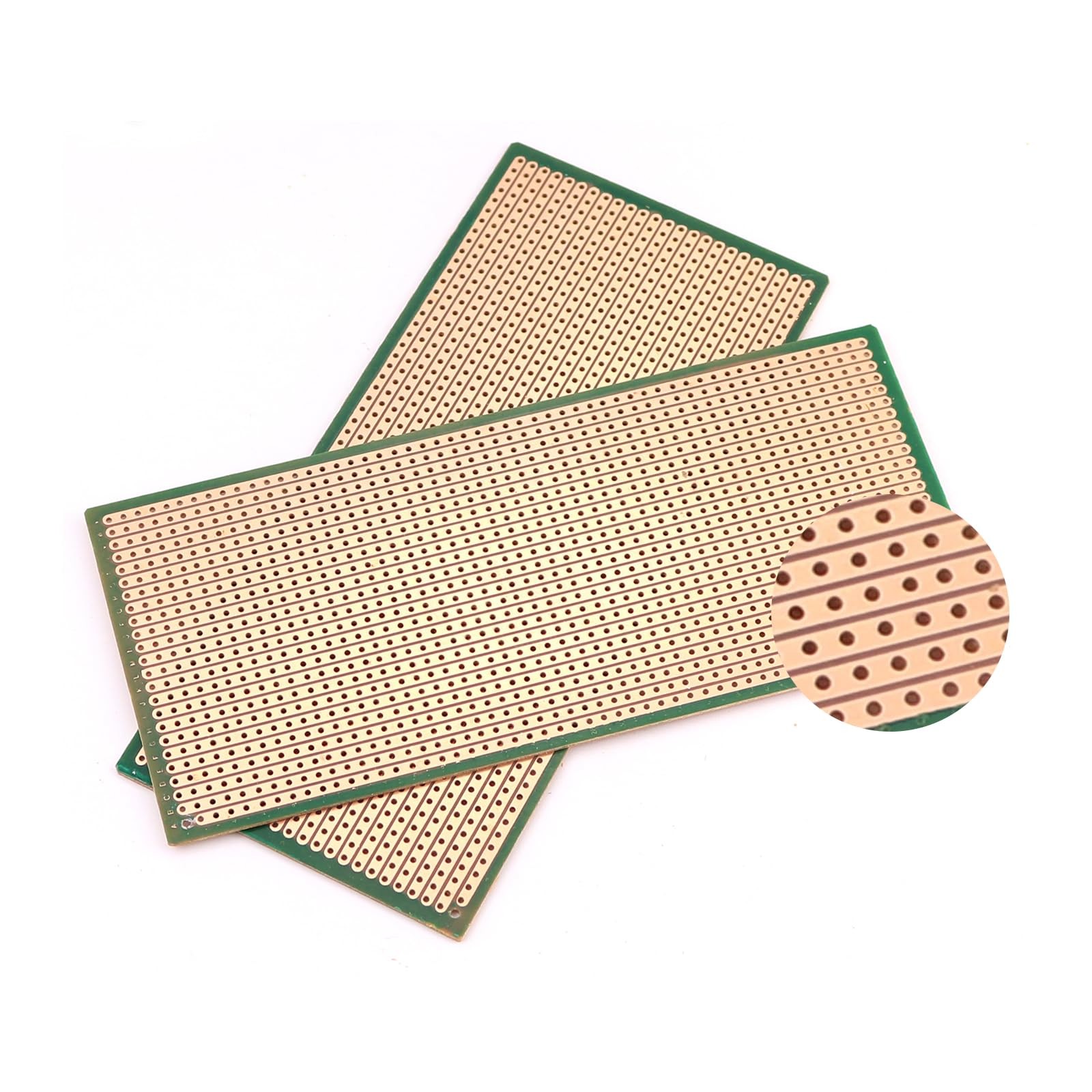 10 PCS 65mmx145mm PCB Board Prototype Kit Protoboard Copper Strip Breadboard