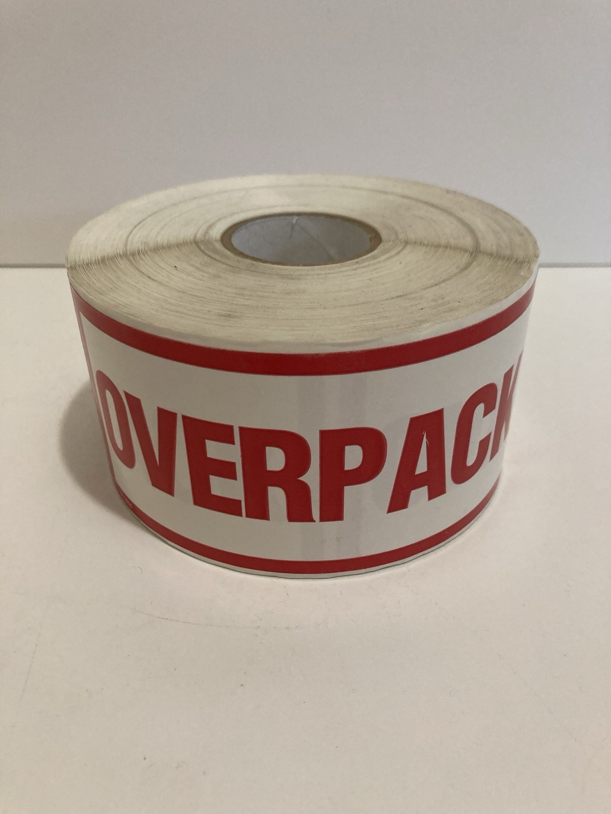 Roll of 500 OVERPACK Labels 2.5″ x 6″