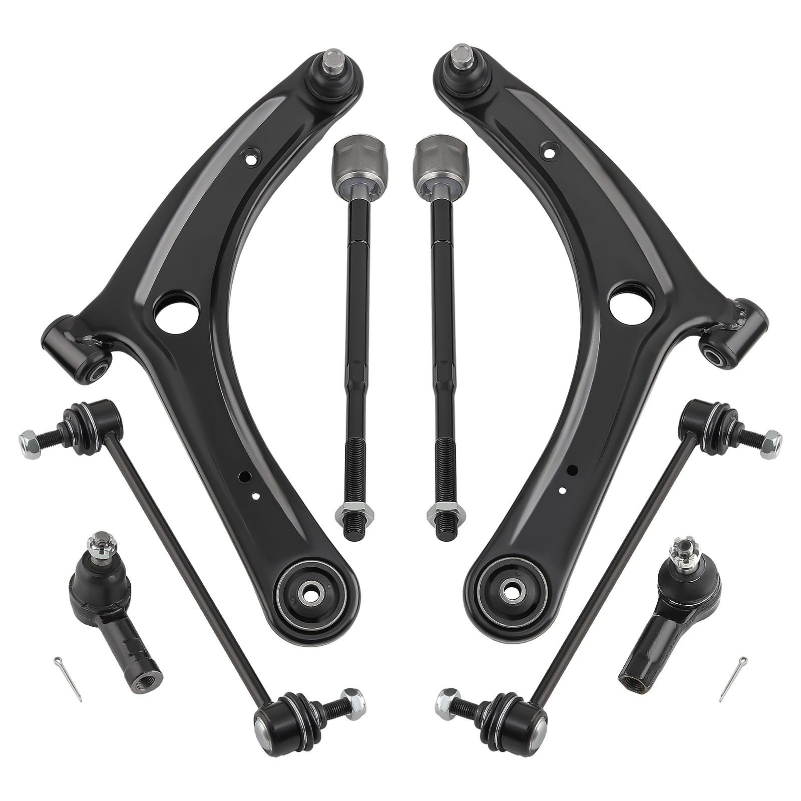 8Pcs Front Lower Control Arms LH & RH fit for Mitsubishi 2008-2017 K620549