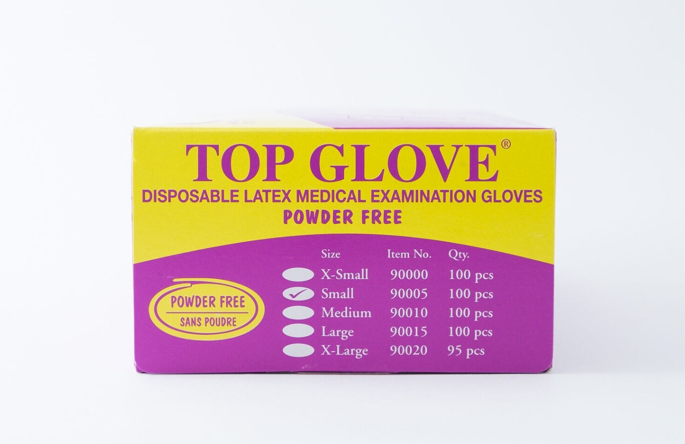 Disposable Latex Medical Dental Examination Gloves Powder Free Various Sizes