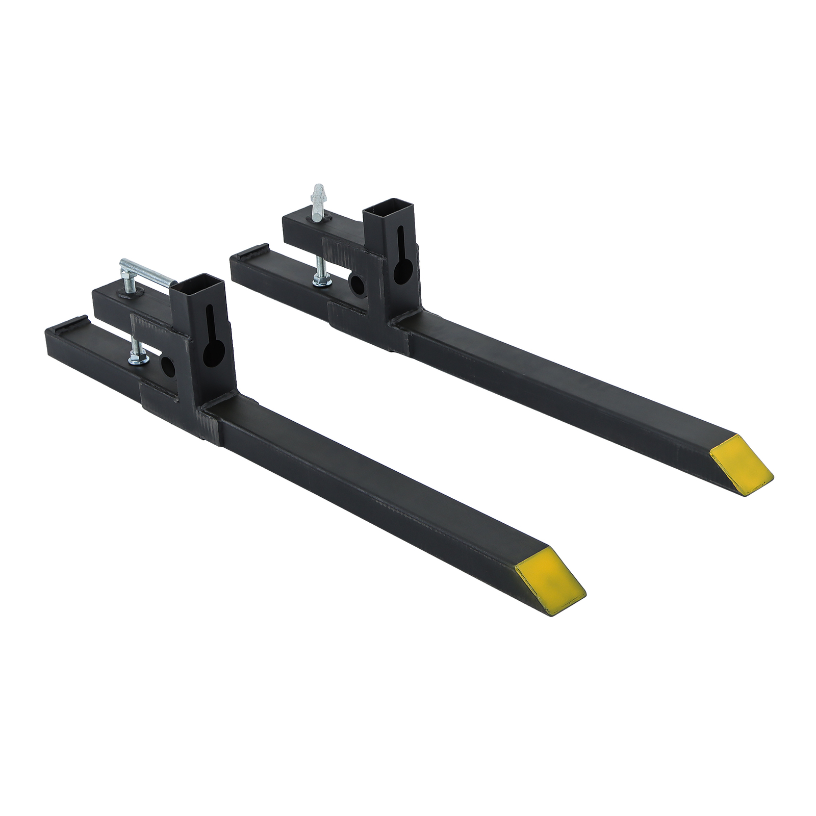 43″ Clamp on Pallet Forks Tractor Skid Steer Heavy Duty Bucket Fork 2000lbs