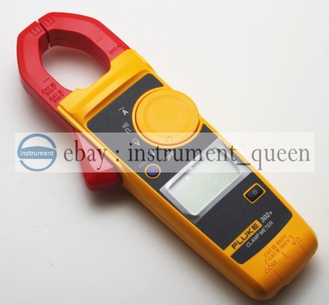 FLUKE 302+ Handheld Digital Clamp Meter Multimeter Tester DMM AC/DC Volt F302