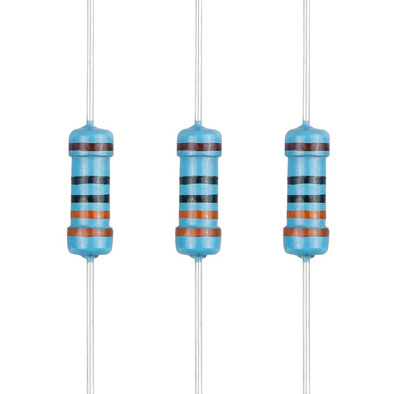 Durable 330 Ohm Fixed Resistor Set – 100 pcs, 1/2W ±1% Tolerance, Moisture-Proof