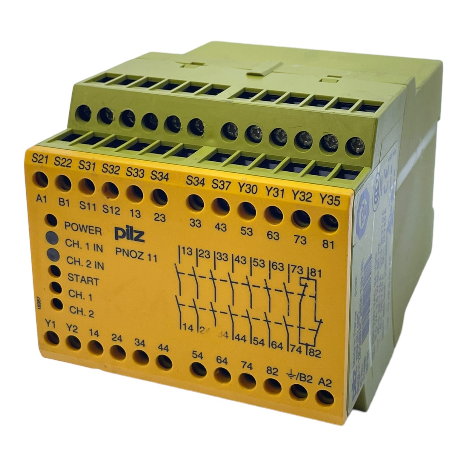 Mushroom PNOZ11 Safety Relay 774080 24V DC 50/60Hz 230-240V AC 230V 5.0 240V 8