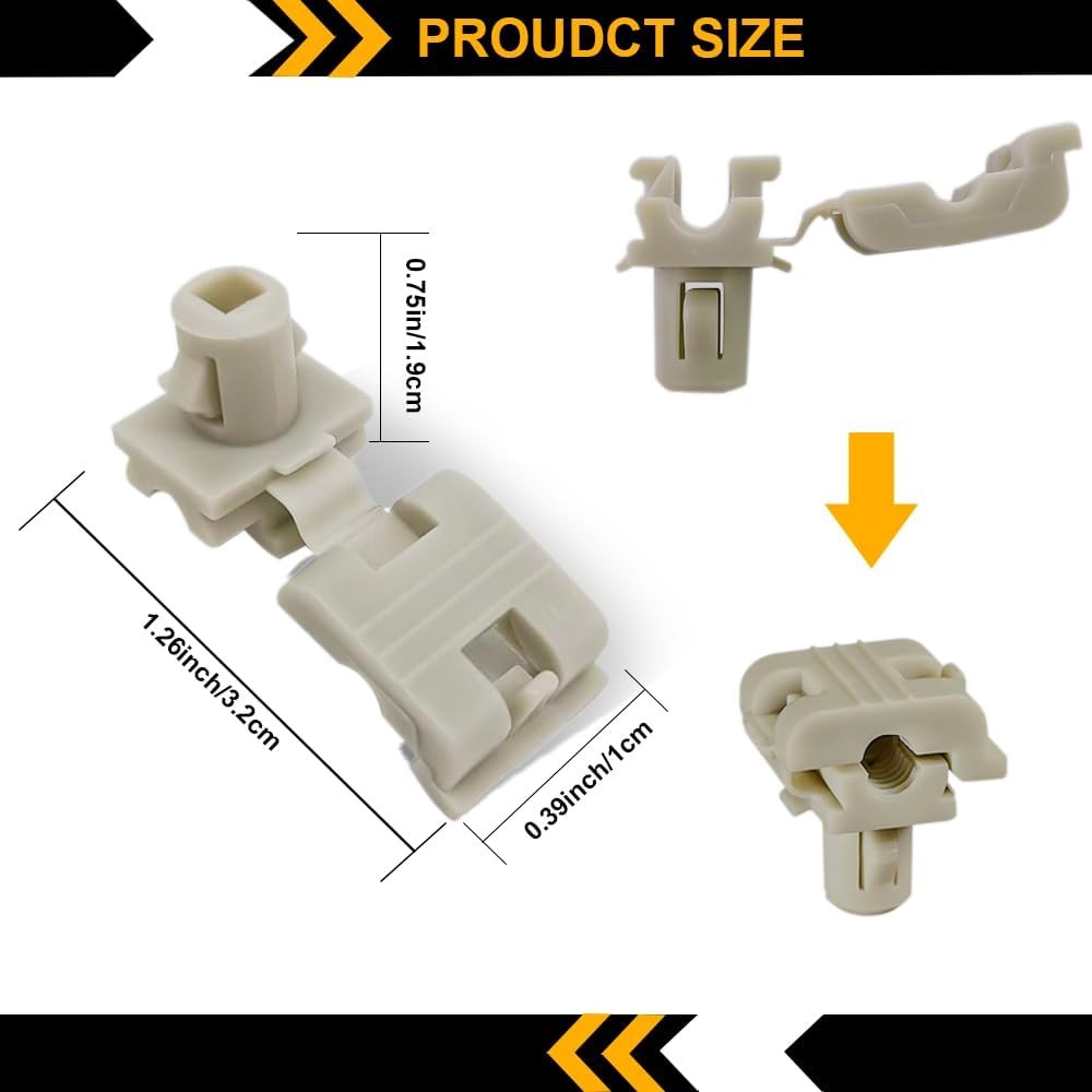 4PCS Tailgate Door Lock Rod Latch Clips, Compatible with Super Duty, Replaces #1
