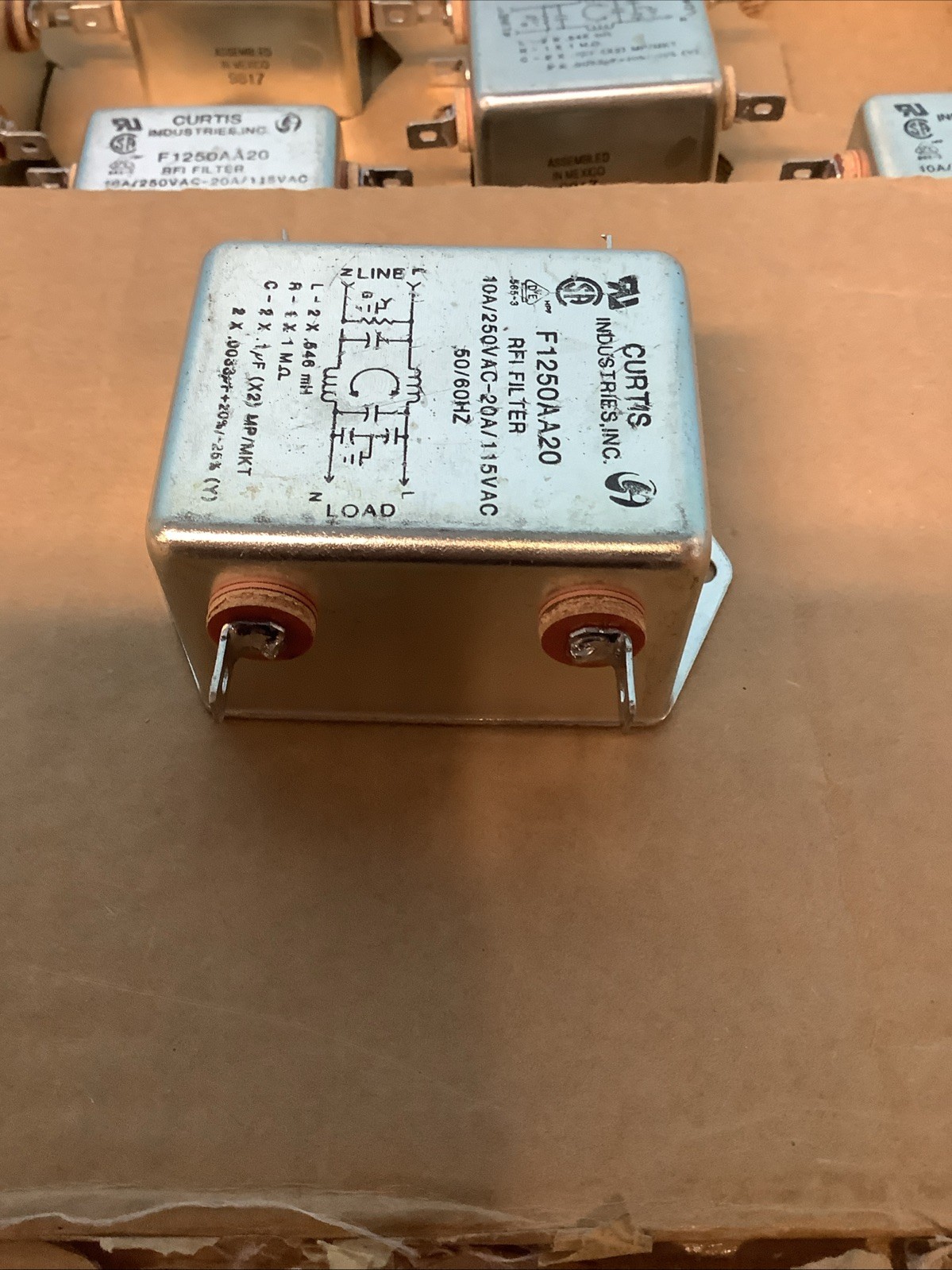 RFI Filter Curtis Industries F1250AA20 SINGLE ITEM PURCHASE