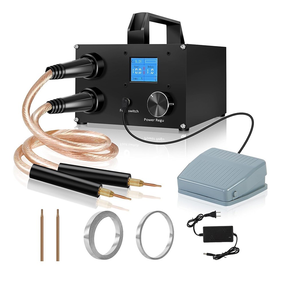 Portable Capacitor Battery Spot Welder 3000F 25Gears Adjustable Micro Welding