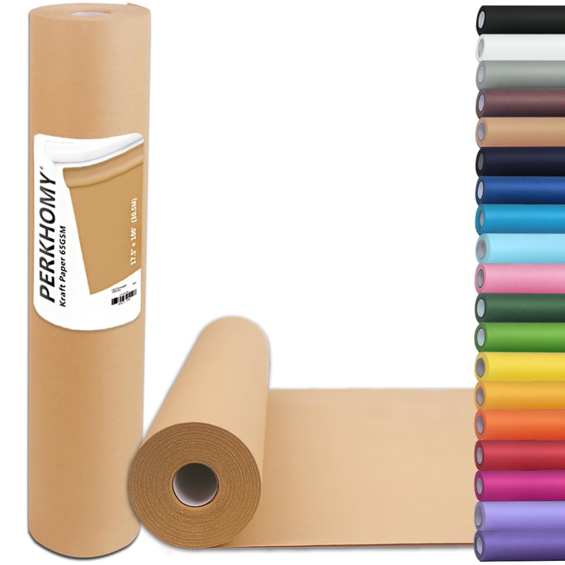 17.5″ x 1200» Brown Paper 30 lb Basis Weight Roll Packaging