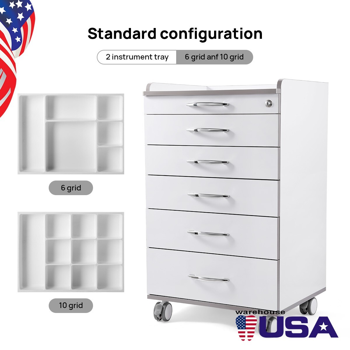 Dental Brushless Implant Motor Surgical System /Storage Cabinet With Drawer