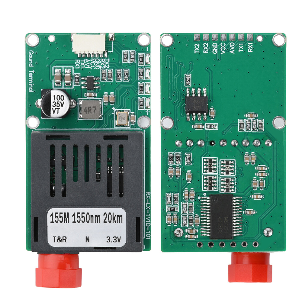 TTL Optical Transceiver Module TTL to Fiber Module FC RX/TX/AV/VCC/GND for Drone