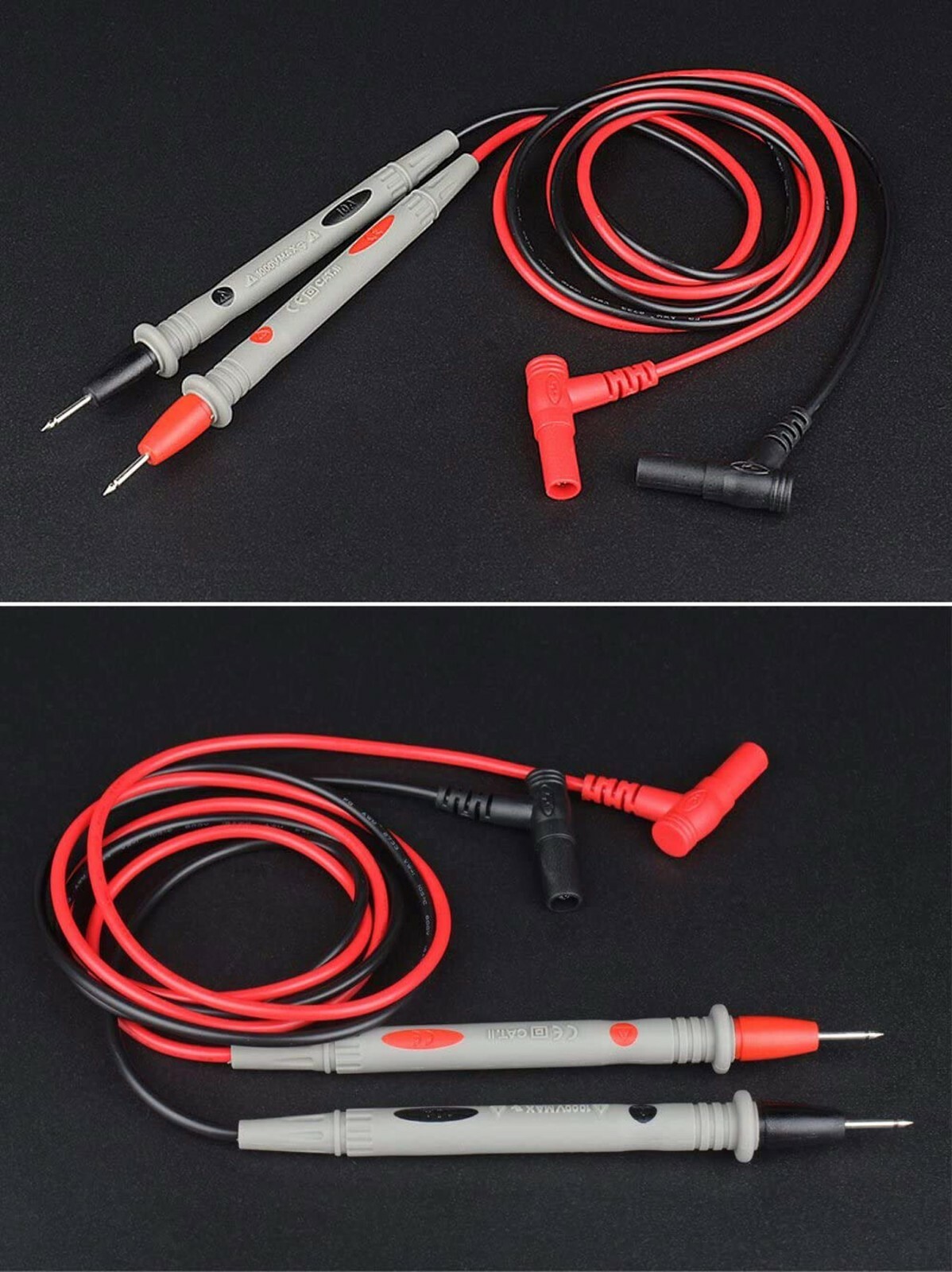 Fluke Compatible Hard Point Test Leads Set for Multimeter Meter Probes USA SHIP