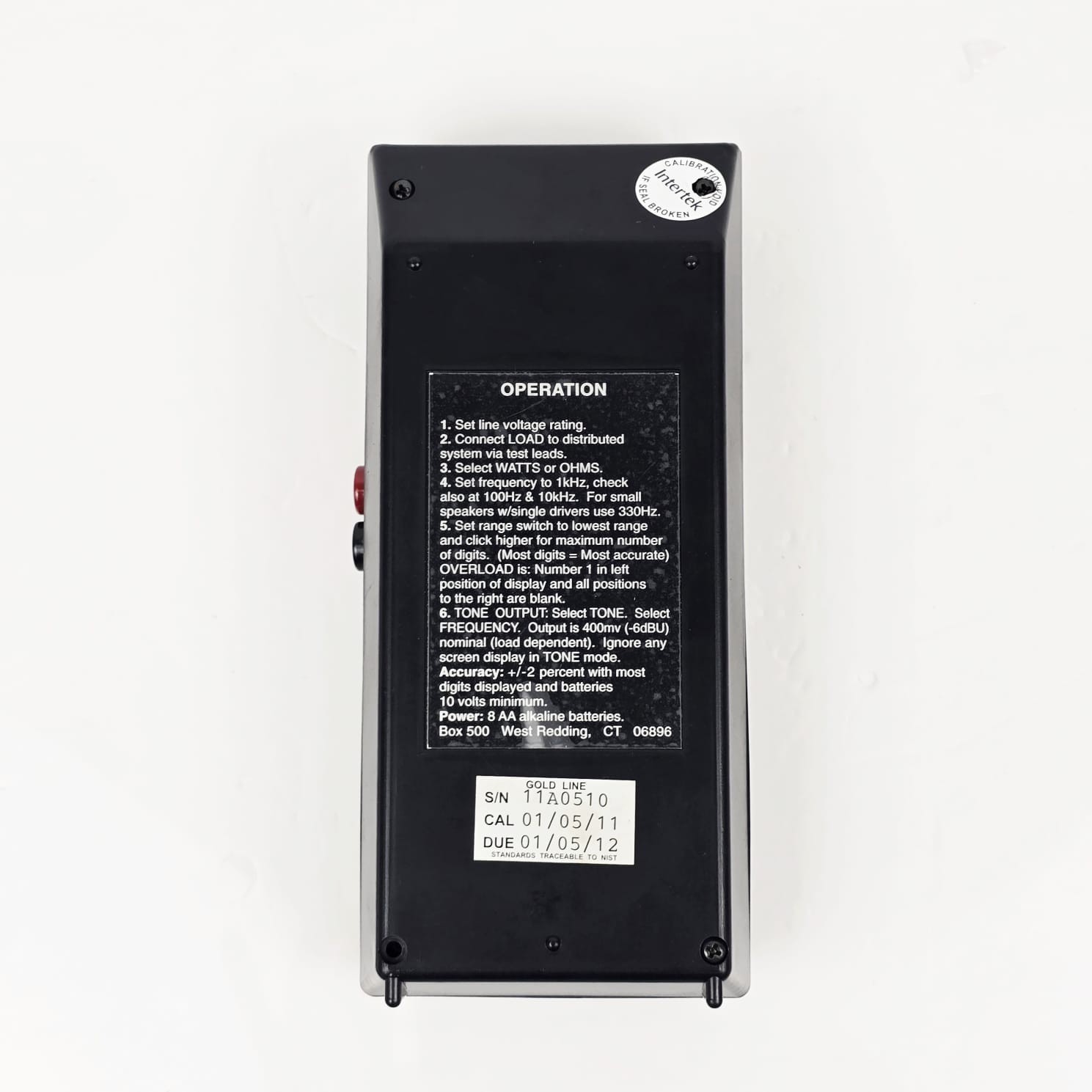 Goldline ZM1P Battery Operated Meter And Wattage Analyser