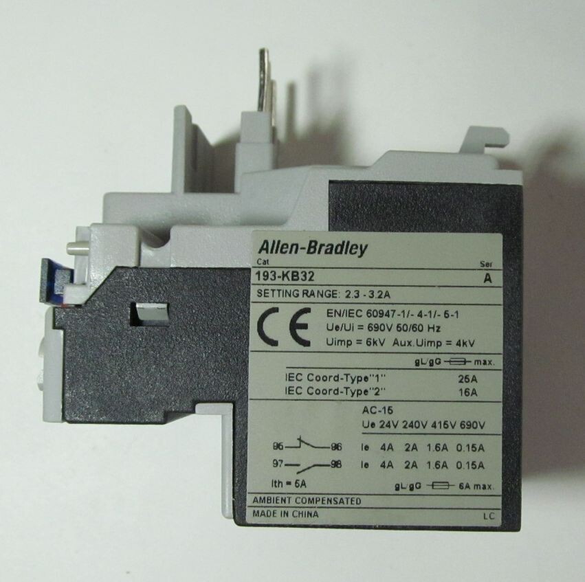 NEW ALLEN BRADLEY 193-KB32 THERMAL OVERLOAD RELAY 2.3A-3.2A