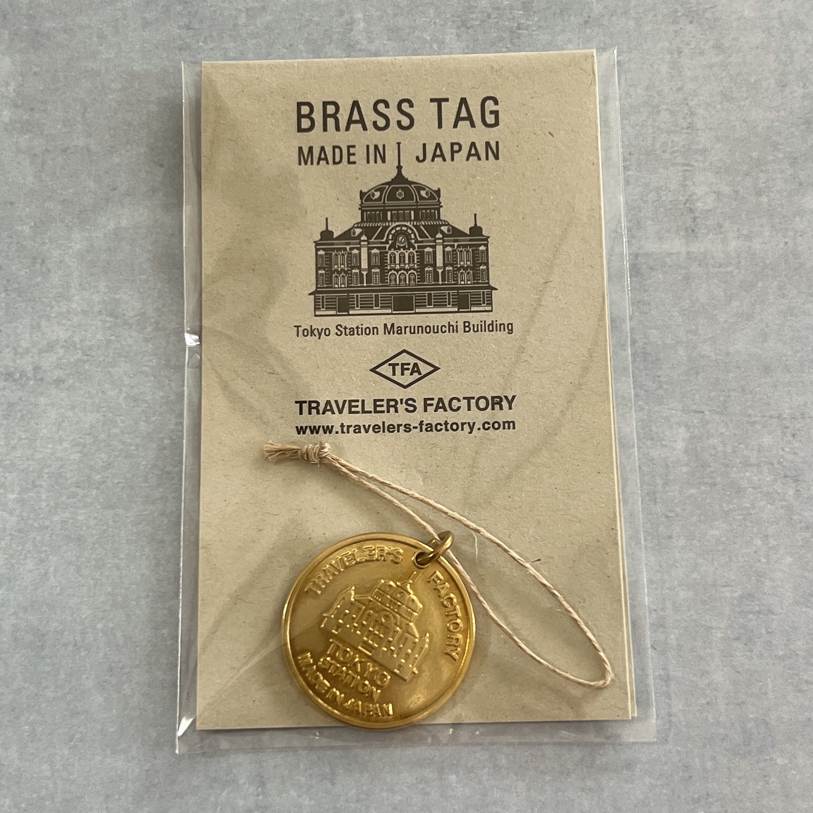 Traveler’s Notebook Tokyo Station Set with Refill & Brass Tag Traveler’s Factory