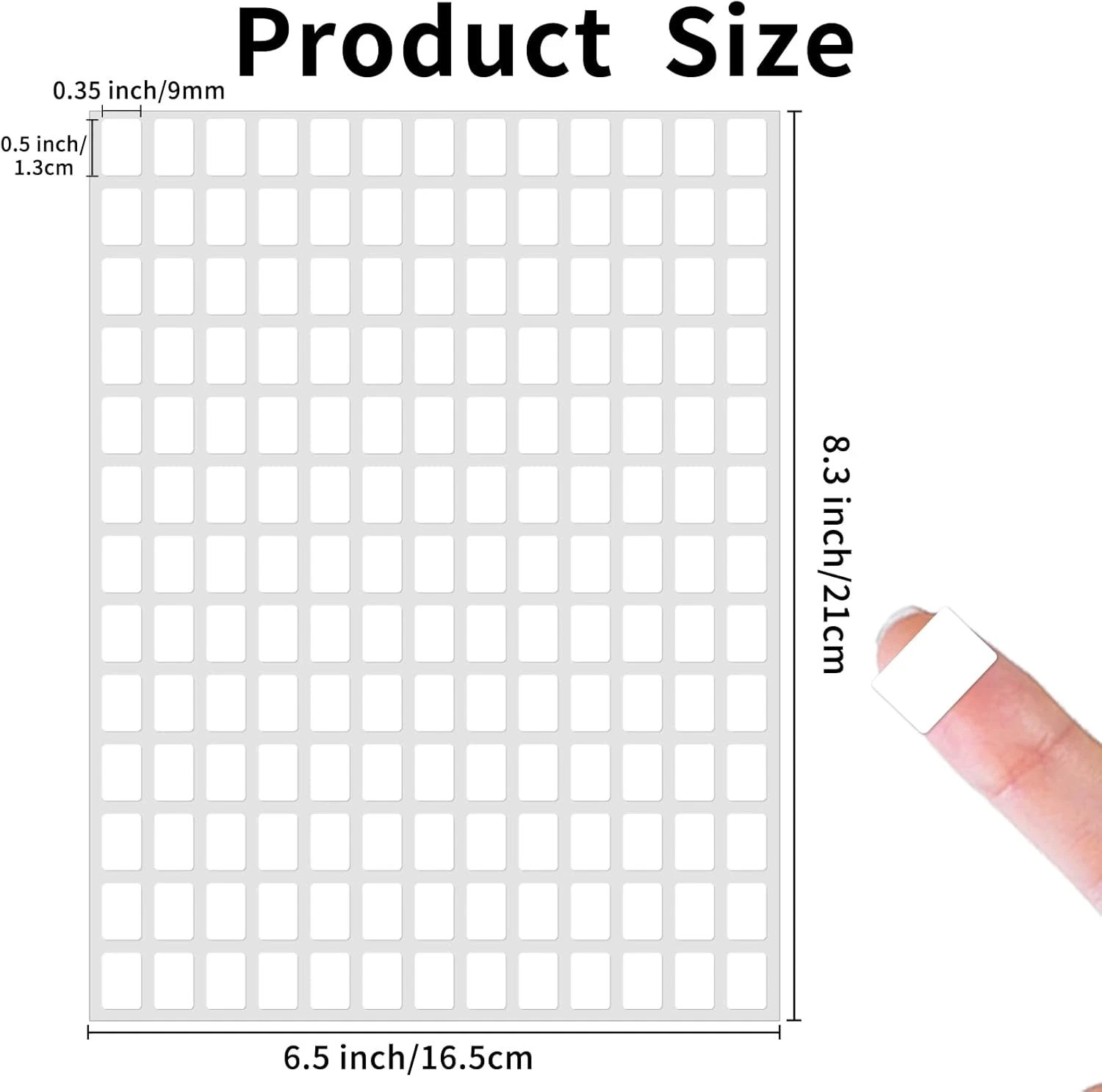 3040 Pcs Matte Small White Labels Stickers Blank Labels Removable Price Tags Lab