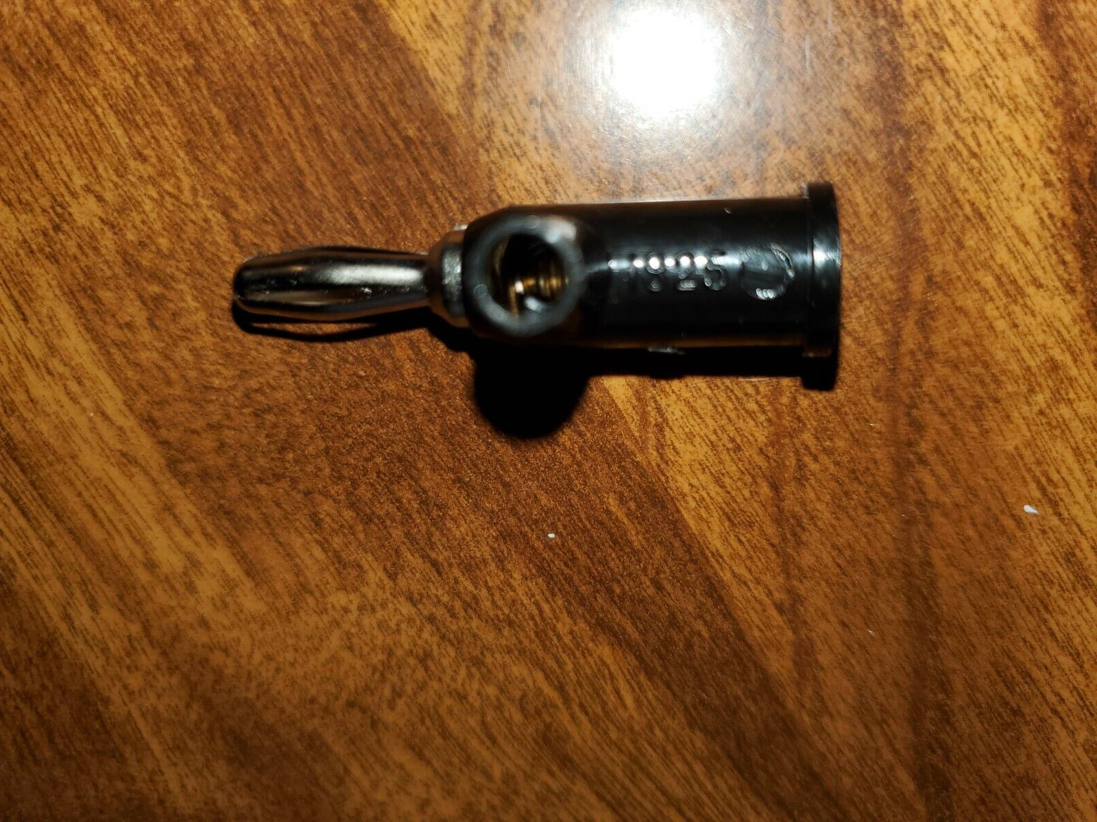 1 Pomona 1825-0 BLACK Solderless Stackable Banana Plug with Safety Shield, 15A