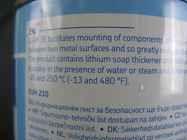 SKF LGAF 3E/0.5 Anti-fretting Agent 17.6 oz, Germany