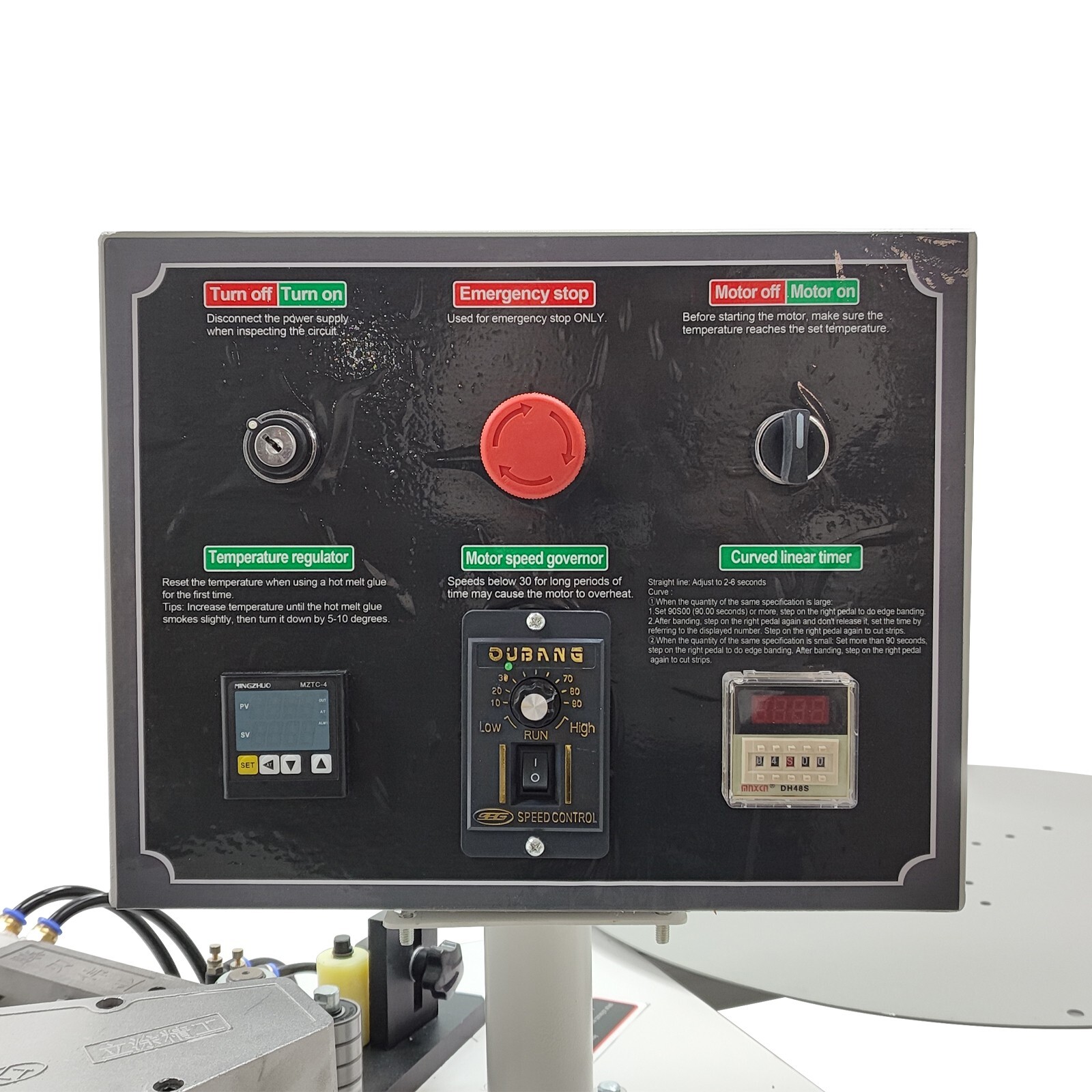 RockerArm/Foldable Arm Edge Banding Machine for Curved and Straight Edge Banding