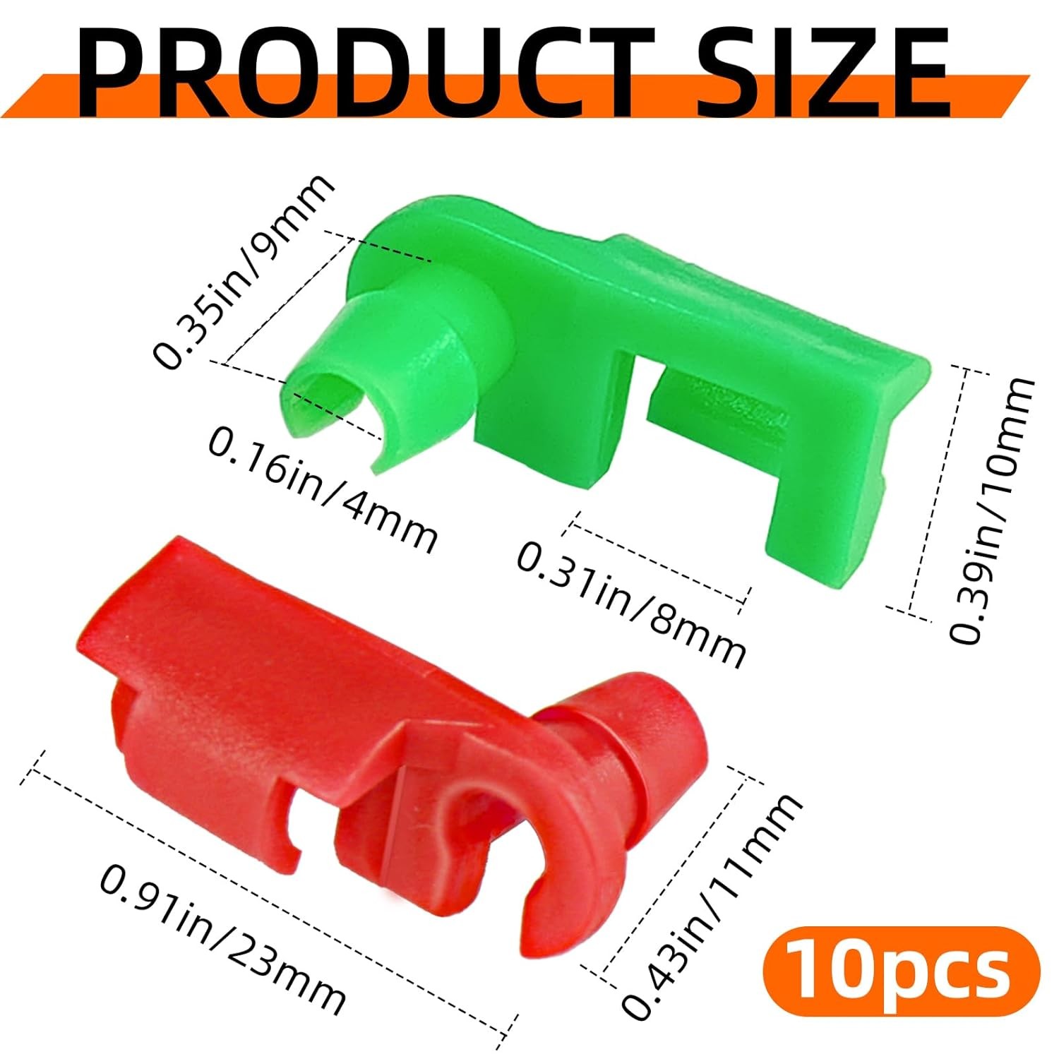 10Pcs Tailgate Latch Rod Clip Chevy Silverado GMC Sierra