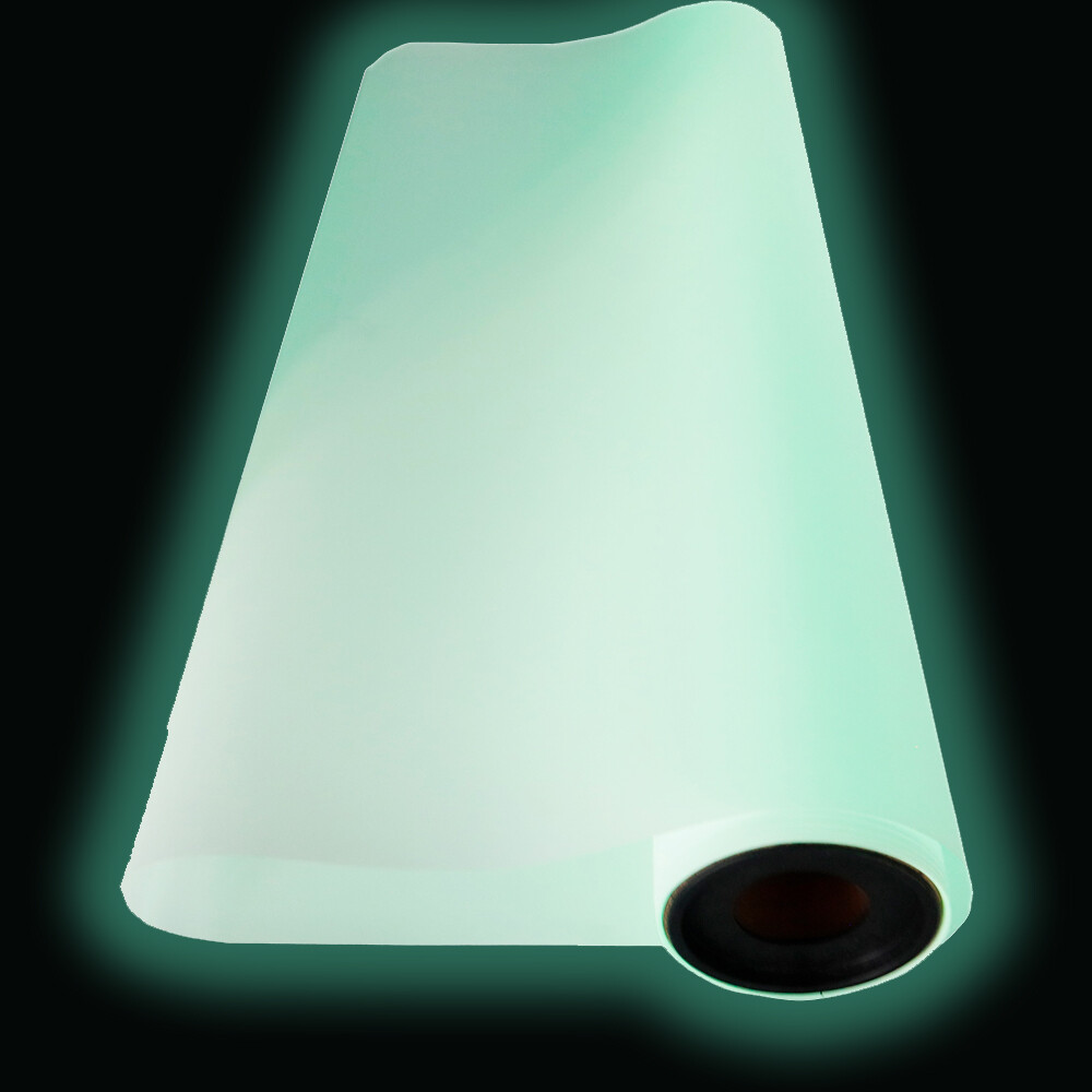 11.8in x 32.8ft / 30cm x 10m DTF Glow in the Dark Luminous Film Roll,Cold Peel