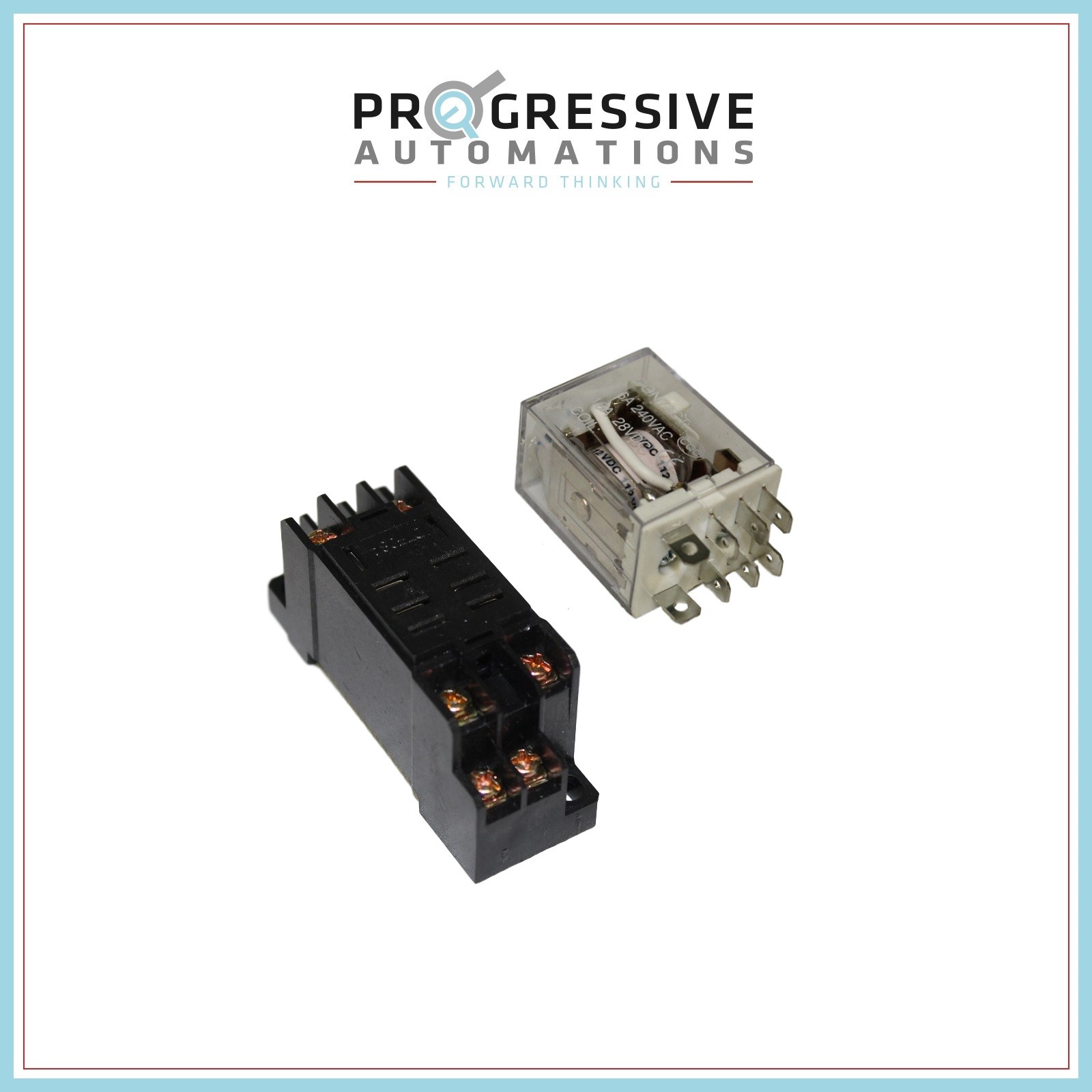 Relay + Relay Socket – SPDT – 12 VDC – 16A – Progressive Automations