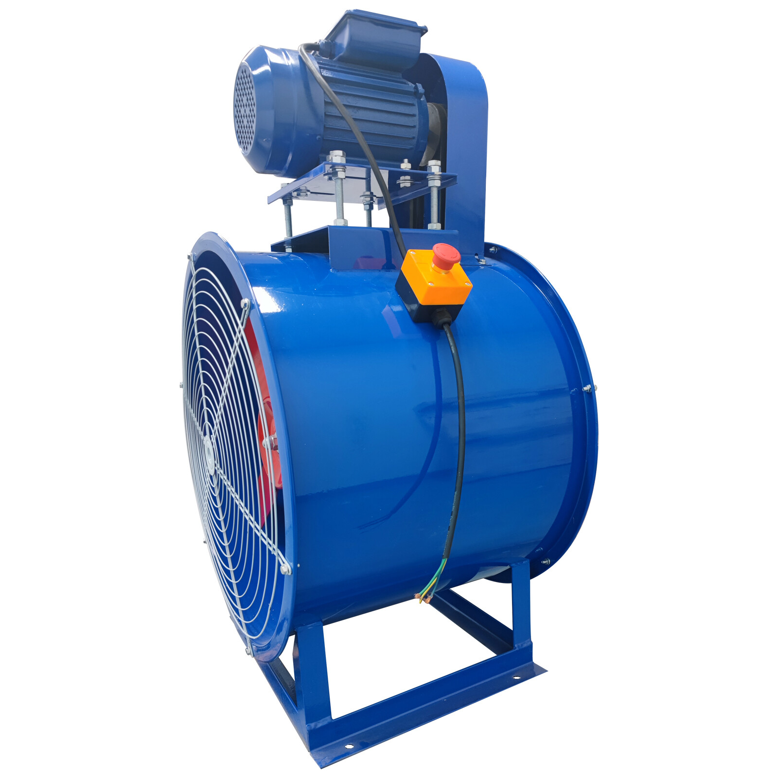 24″ Dia Electric Tube Axial Fan Paint Room Exhaust Fan 1500W 1450r/min 220V
