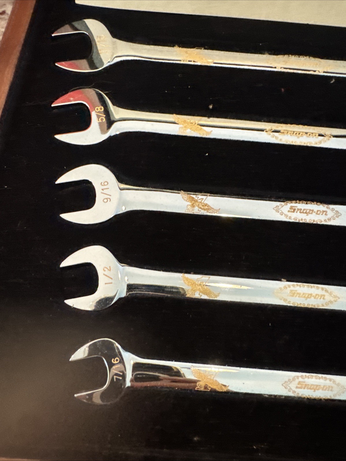 Snap On Tools Collectors Edition Standard Wrench Set 24k Gold Letters