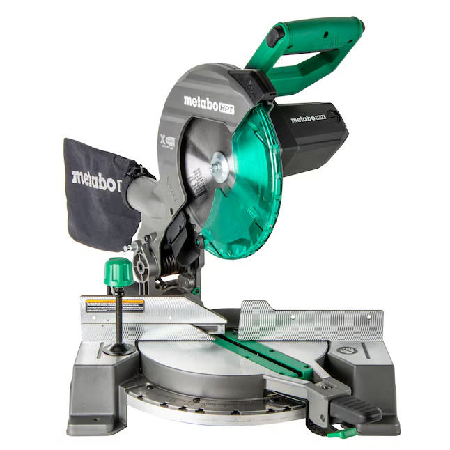 Metabo HPT 10″ 15-Amp Single Bevel Compound Corded Miter Saw C10FCG2 – NEW