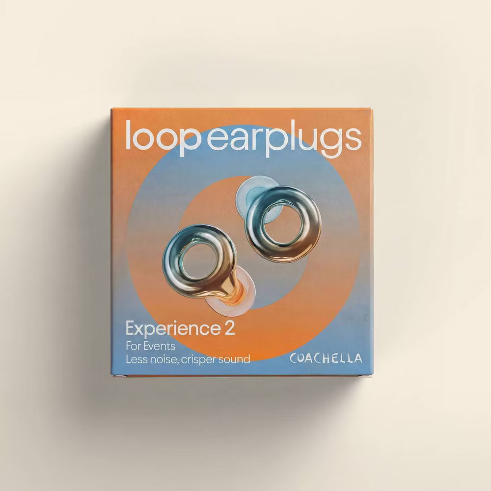 Loop Experience 2 Earplugs for Live Events Concerts Festivals and Night Outs
